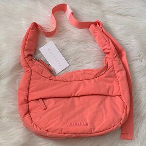 ATHLETA All About Small Crossbody Hobo Bag in Mimosa Pink
